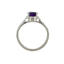 Load image into Gallery viewer, 18ct White Gold Diamond &amp; Amethyst Set Ring
