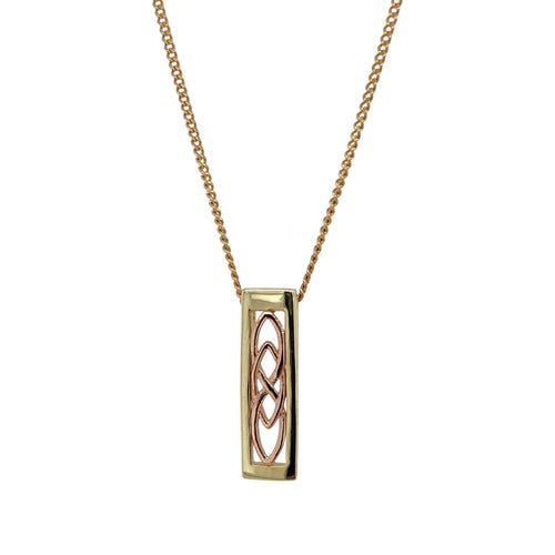 9ct Gold Clogau Celtic Knot Rectangle 20