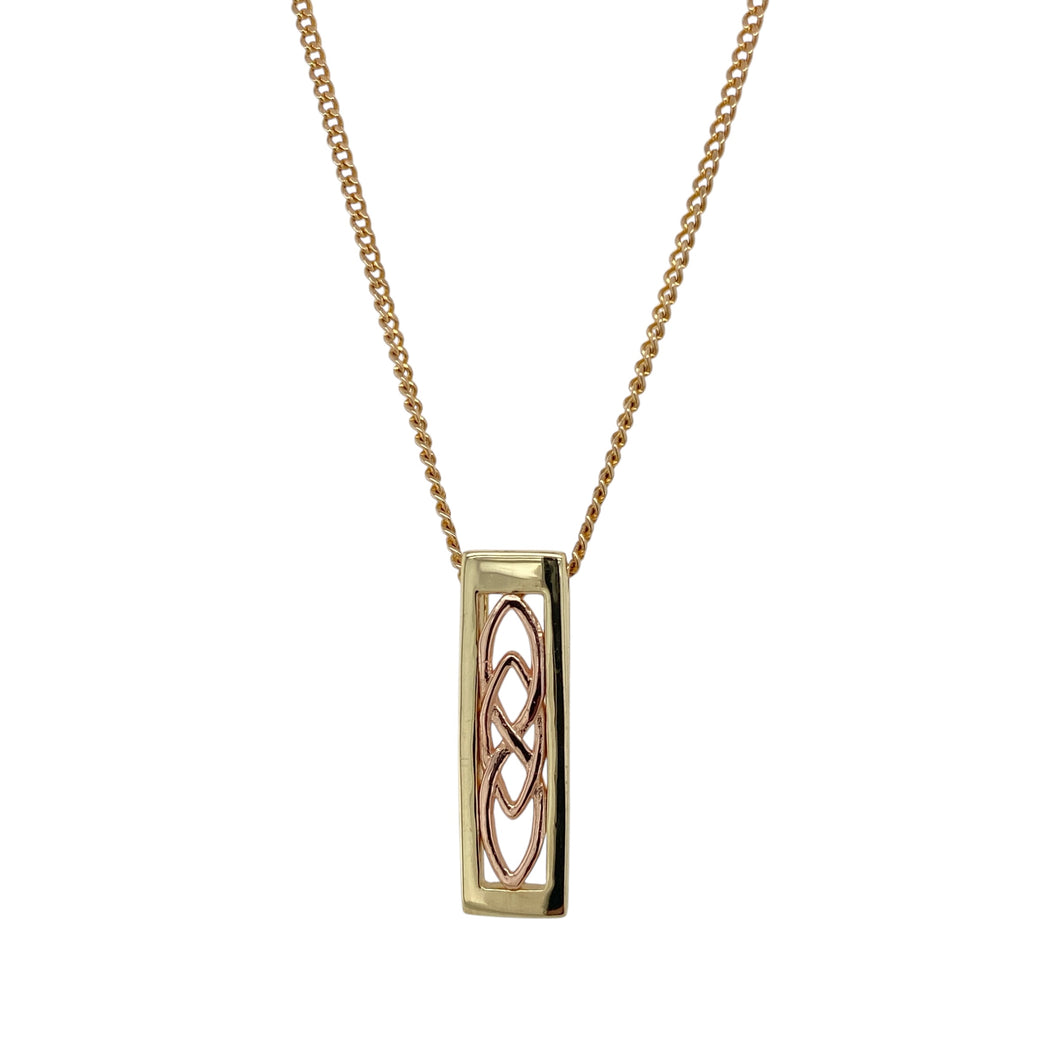 9ct Gold Clogau Celtic Knot Rectangle 20