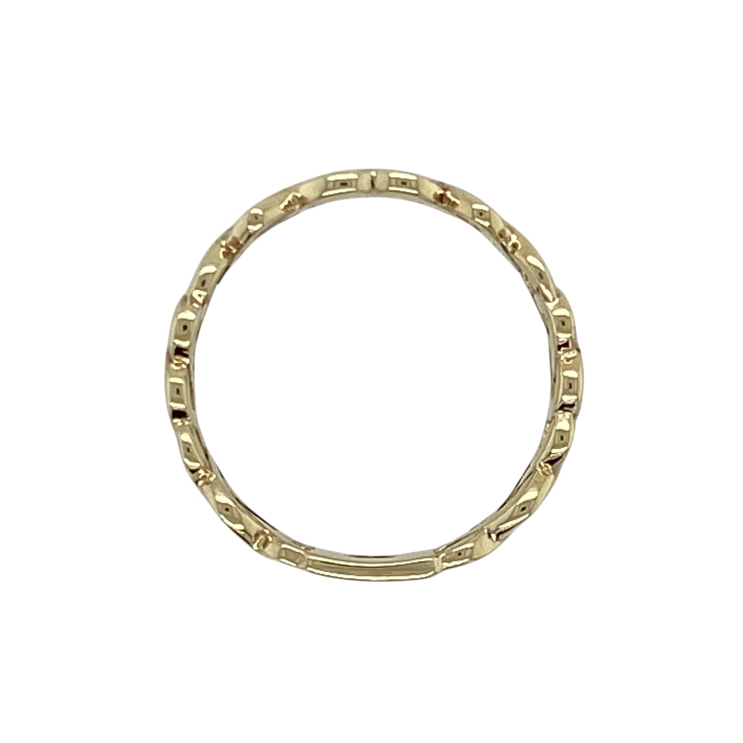 9ct Gold Heart Celtic Open Patterned Band Ring