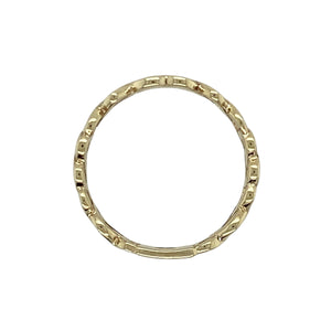 9ct Gold Heart Celtic Open Patterned Band Ring