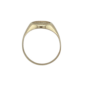 9ct Gold George and the Dragon Coin Style Ring