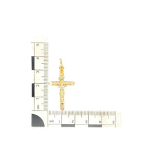 Load image into Gallery viewer, 9ct Gold Twist Crucifix Pendant

