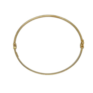 9ct Gold Sparkle Hinged Bangle