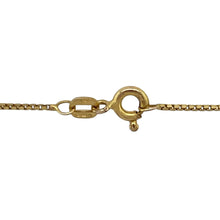 Load image into Gallery viewer, Bring unique detail and golden elegance to your collection with this pre-owned 9ct yellow gold box and ball chain—a versatile design suited to both everyday wear and pairing with pendants.

Design: The 16&quot; chain combines classic box links with evenly spaced ball links measuring 3mm in diameter, creating a distinctive textured look.
Material: Made from 9-carat yellow gold, the polished finish enhances the alternating design and adds timeless appeal.


