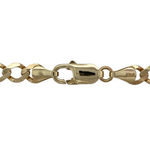 Load image into Gallery viewer, Bring bold style and timeless strength to your collection with this pre-owned 9ct yellow gold curb chain—a classic design with strong presence, perfect for statement wear.

Design: The 20&quot; chain features traditional curb links, measuring 6mm in width for a substantial and enduring look.
Material: Made from 9-carat yellow gold, the polished finish enhances the smooth links and adds lasting appeal.

