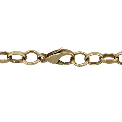 Bring bold elegance and timeless style to your collection with this pre-owned 9ct yellow gold Belcher chain—a classic design perfect for both everyday wear and statement looks.

Design: The 20" chain features traditional round Belcher links, measuring 4mm in width for a strong yet refined appearance.
Material: Made from 9-carat yellow gold, the polished finish enhances the rounded links and adds lasting appeal.
