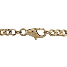 Load image into Gallery viewer, Bring strong presence and timeless style to your collection with this pre-owned 9ct yellow gold curb chain—a substantial design perfect for statement wear.

Design: The 24&quot; chain features traditional curb links, measuring 4mm in width for a bold and classic look.
Material: Made from 9-carat yellow gold, the polished finish enhances the smooth links and adds enduring appeal.

