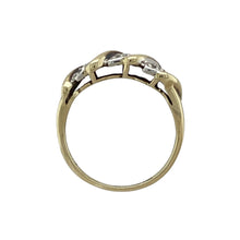 Load image into Gallery viewer, 9ct Gold &amp; Diamond Set Twist Band Ring
