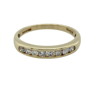 9ct Gold & Diamond Set Band Ring