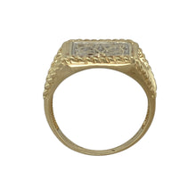 Load image into Gallery viewer, 9ct Gold &amp; Diamond Set Celtic Knot Signet Ring
