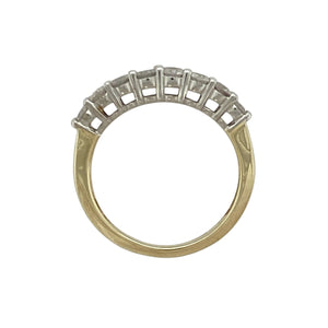 9ct Gold & Diamond Set Double Row Band Ring