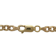 Load image into Gallery viewer, Bring classic pattern and golden style to your collection with this pre-owned 9ct yellow gold semi hollow Figaro chain—a versatile design perfect for everyday wear or statement styling.

Design: The 18&quot; chain features the traditional Figaro link pattern of alternating short and long links, measuring 4mm in width for a bold yet refined look.
Material: Made from 9-carat yellow gold, the polished finish enhances the iconic link design and adds timeless appeal.

