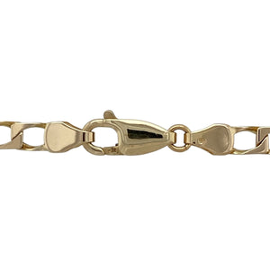 Bring timeless strength and golden style to your collection with this pre-owned 9ct yellow gold curb chain—a classic design with bold presence, perfect for everyday wear or statement styling.

Design: The 20" chain features traditional curb links, measuring 4mm in width for a strong and enduring look.
Material: Made from 9-carat yellow gold, the polished finish enhances the smooth links and adds lasting appeal.
