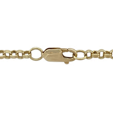 Load image into Gallery viewer, Bring classic elegance and golden style to your collection with this pre-owned 9ct yellow gold Belcher chain—a versatile design perfect for both everyday wear and statement layering.

Design: The 22&quot; chain features traditional Belcher links, each measuring 3mm in width for a refined and balanced look.
Material: Made from 9-carat yellow gold, the polished finish enhances the rounded links and adds timeless appeal.

