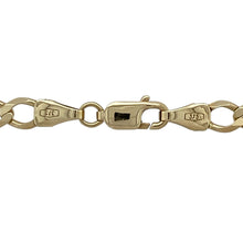 Load image into Gallery viewer, Bring classic strength and golden style to your collection with this pre-owned 9ct yellow gold curb chain—a timeless design with versatile presence, perfect for everyday wear.

Design: The 22&quot; chain features traditional curb links, measuring 5mm in width for a bold yet balanced look.
Material: Made from 9-carat yellow gold, the polished finish enhances the smooth links and adds lasting appeal.

