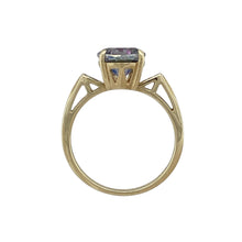Load image into Gallery viewer, 9ct Gold Diamond &amp; Blue Stone Ring
