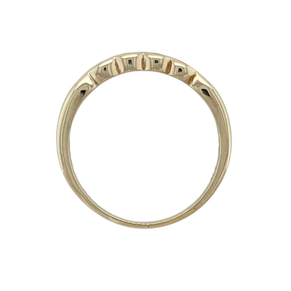 9ct Gold & Diamond Set Band Ring