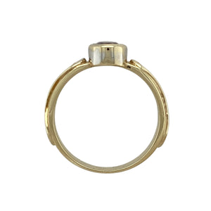 9ct Gold & Amethyst Set Clogau Swirl Ring