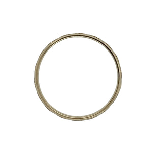 9ct Gold Overlaid Patterned Band Ring