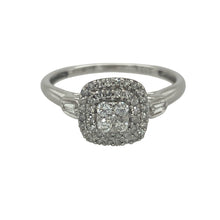 Load image into Gallery viewer, 9ct White Gold &amp; Diamond Set Cluster Halo Ring
