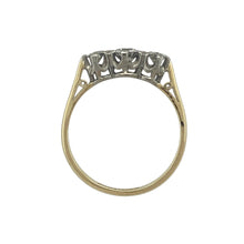 Load image into Gallery viewer, 18ct Gold &amp; Platinum Diamond Set Trilogy Ring
