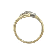 Load image into Gallery viewer, 9ct Gold &amp; Diamond Set Twist Trilogy Ring
