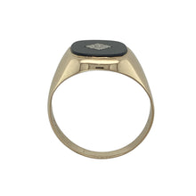 Load image into Gallery viewer, 9ct Gold Diamond &amp; Onyx Set Signet Ring
