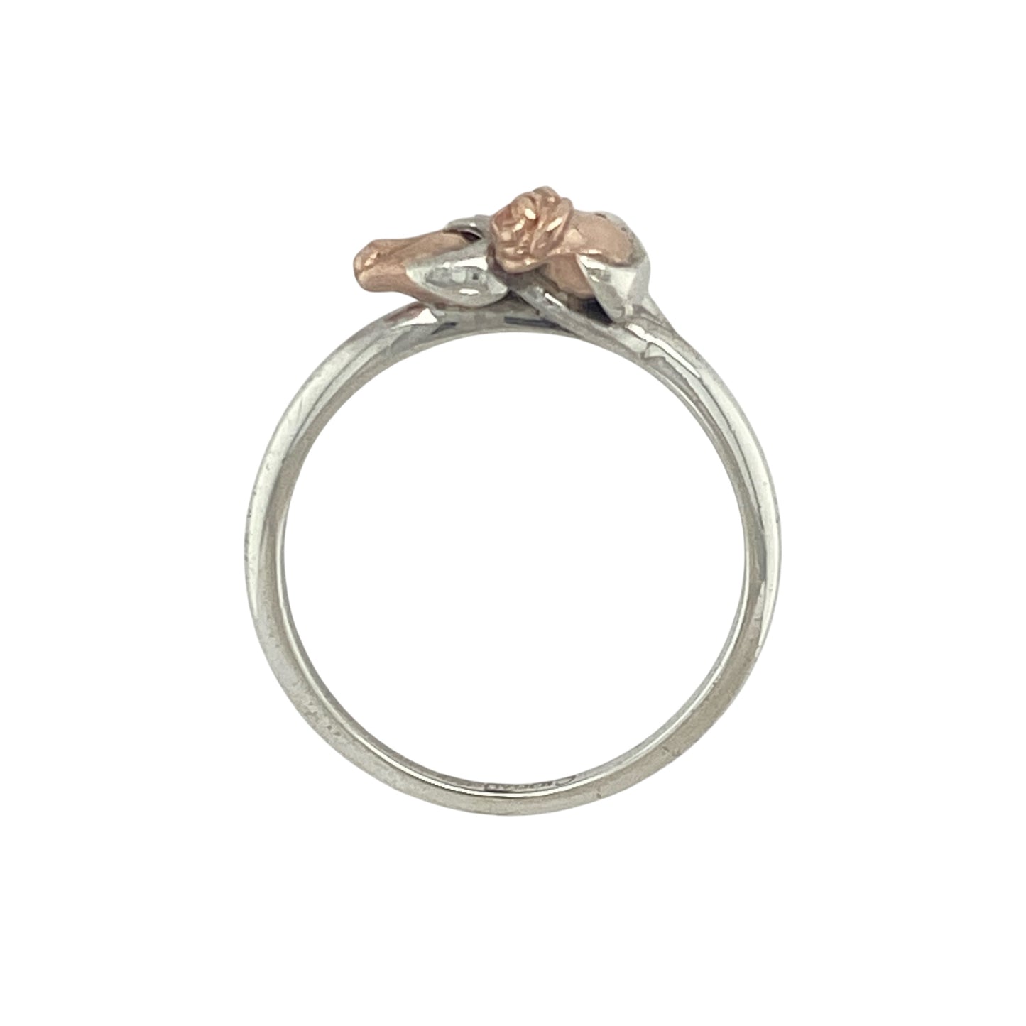 925 Silver Clogau Rose Flower Glyn Rhosyn Ring