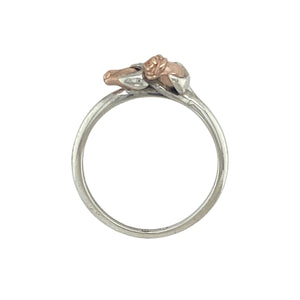 925 Silver Clogau Rose Flower Glyn Rhosyn Ring