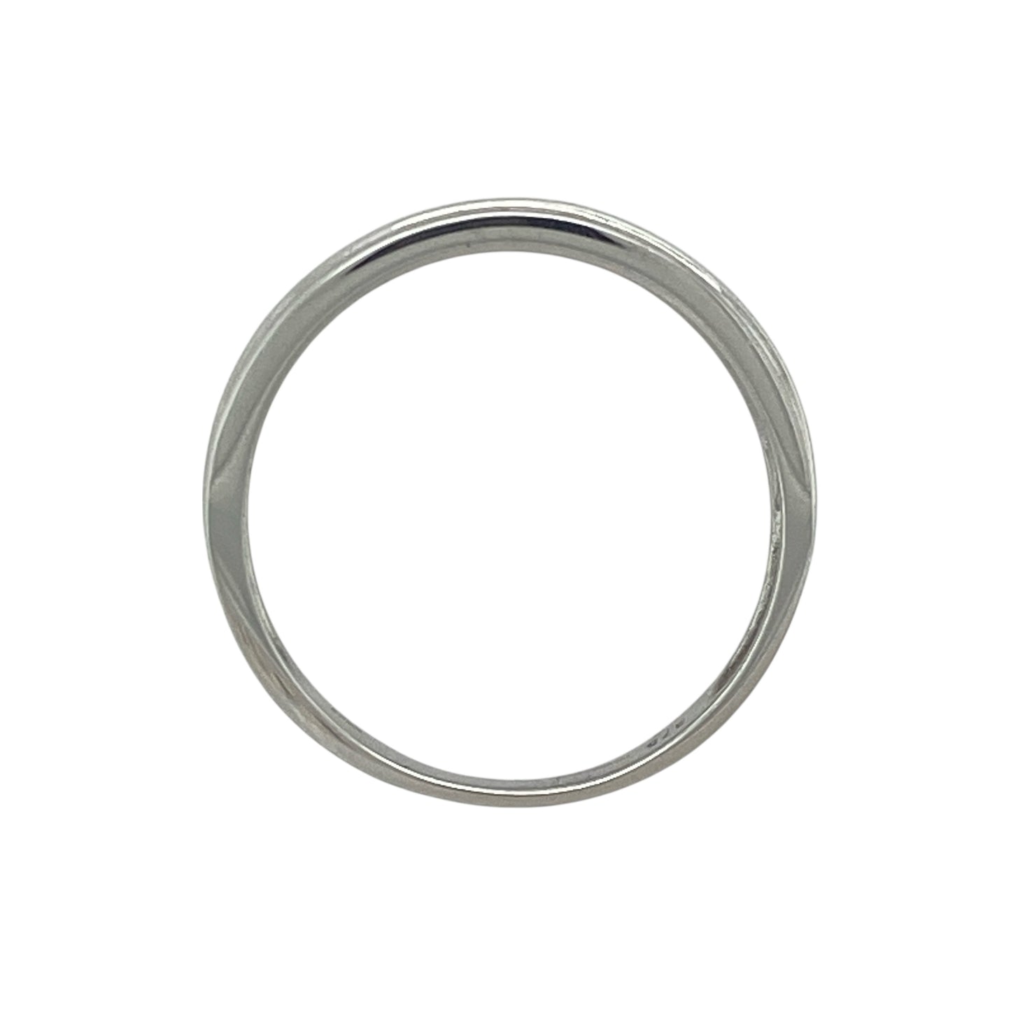 9ct White Gold & Diamond Set Band Ring