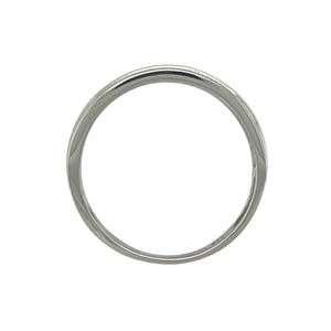 9ct White Gold & Diamond Set Band Ring