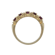 Load image into Gallery viewer, 14ct Gold Diamond &amp; Ruby Set Band Ring
