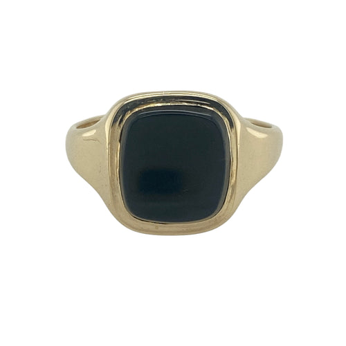 9ct Gold & Onyx Square Signet Ring