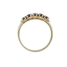 Load image into Gallery viewer, 9ct Gold &amp; Garnet Set Five Stone Ring
