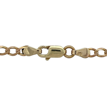 Bring classic style and everyday versatility to your collection with this pre-owned 9ct yellow gold curb chain, offering timeless appeal and a polished finish—perfect worn alone or paired with a pendant.

Design: The chain measures 18" in length with a 3mm link width, creating a sleek and balanced profile.
Material: Made from 9-carat yellow gold, the polished finish enhances the chain’s smooth and enduring shine.
