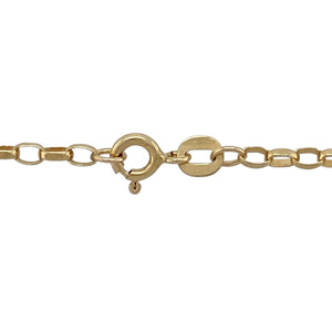 Bring classic elegance and versatile style to your collection with this pre-owned 9ct yellow gold belcher chain, offering a refined look with timeless appeal—perfect worn alone or with a pendant.

Design: The chain measures 22" in length with a 2mm link width, creating a slim and delicate profile.
Material: Made from 9-carat yellow gold, the polished finish enhances the rounded belcher links with a soft golden shine.
