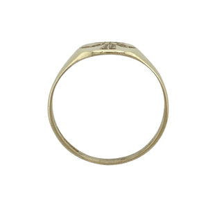 9ct Gold Three Feathers Signet Ring