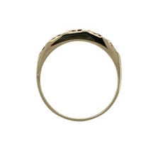 Load image into Gallery viewer, 9ct Gold Diamond &amp; Ruby Set Band Ring
