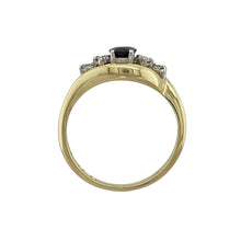 Load image into Gallery viewer, 18ct Gold Diamond &amp; Sapphire Set Twist Ring

