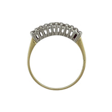 Load image into Gallery viewer, 18ct Gold &amp; Platinum Diamond Set Double Row Band Ring
