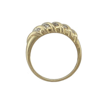 Load image into Gallery viewer, 9ct Gold &amp; Diamond Set Twist Band Ring
