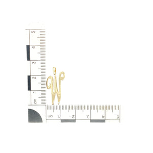 9ct Gold Initial 'W' Pendant