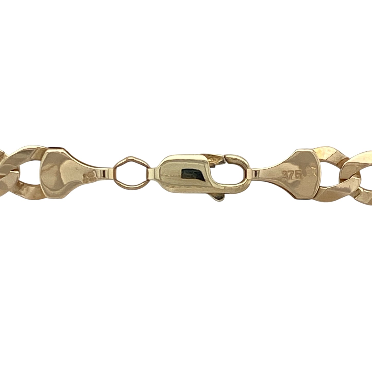 Bring bold style and timeless strength to your collection with this pre-owned 9ct yellow gold curb chain, offering a solid feel with classic appeal—perfect worn alone or with a pendant.

Design: The chain measures 20" in length with a 6mm link width, giving it a strong and powerful profile in the traditional curb style.
Material: Made from 9-carat yellow gold, the polished finish enhances the smooth links with a rich golden shine.

