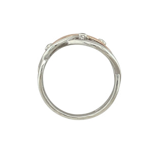 925 Silver & White Topaz Set Clogau Waterfall Ring