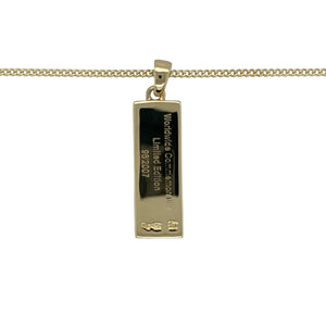 9ct Gold & Diamond Set Clogau Ingot 18" Necklace