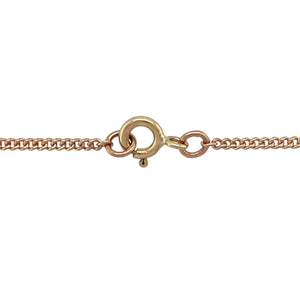 9ct Gold & Pink Sapphire Set Clogau Celtic Cross 18" Necklace