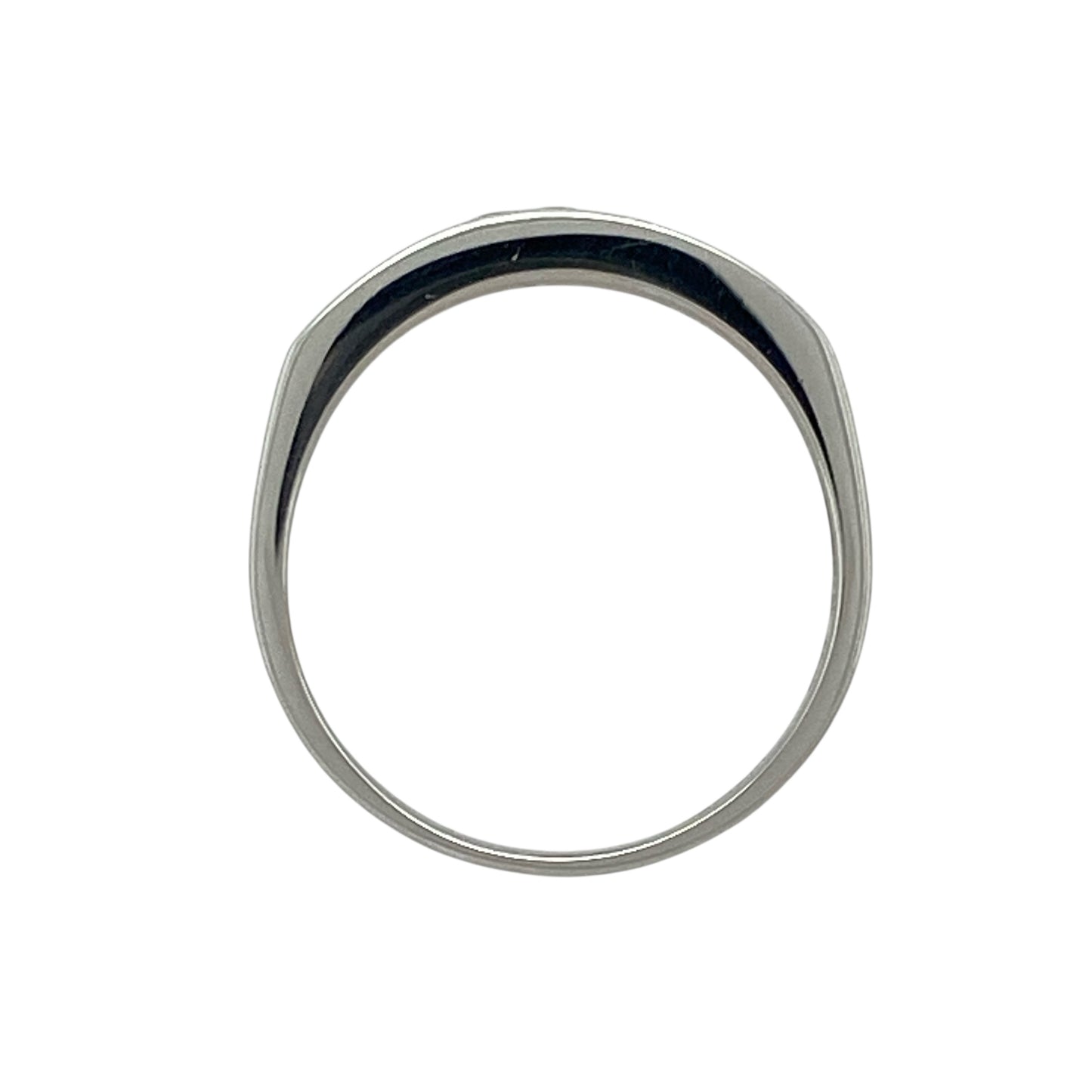 18ct White Gold & Diamond Set Band Ring
