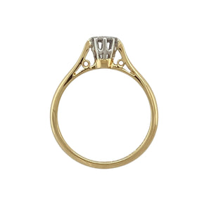 18ct Gold & Platinum Diamond Set Solitaire Ring