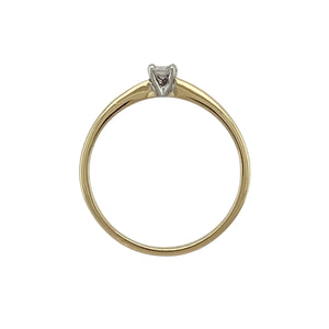18ct Gold & Diamond Set Solitaire Ring